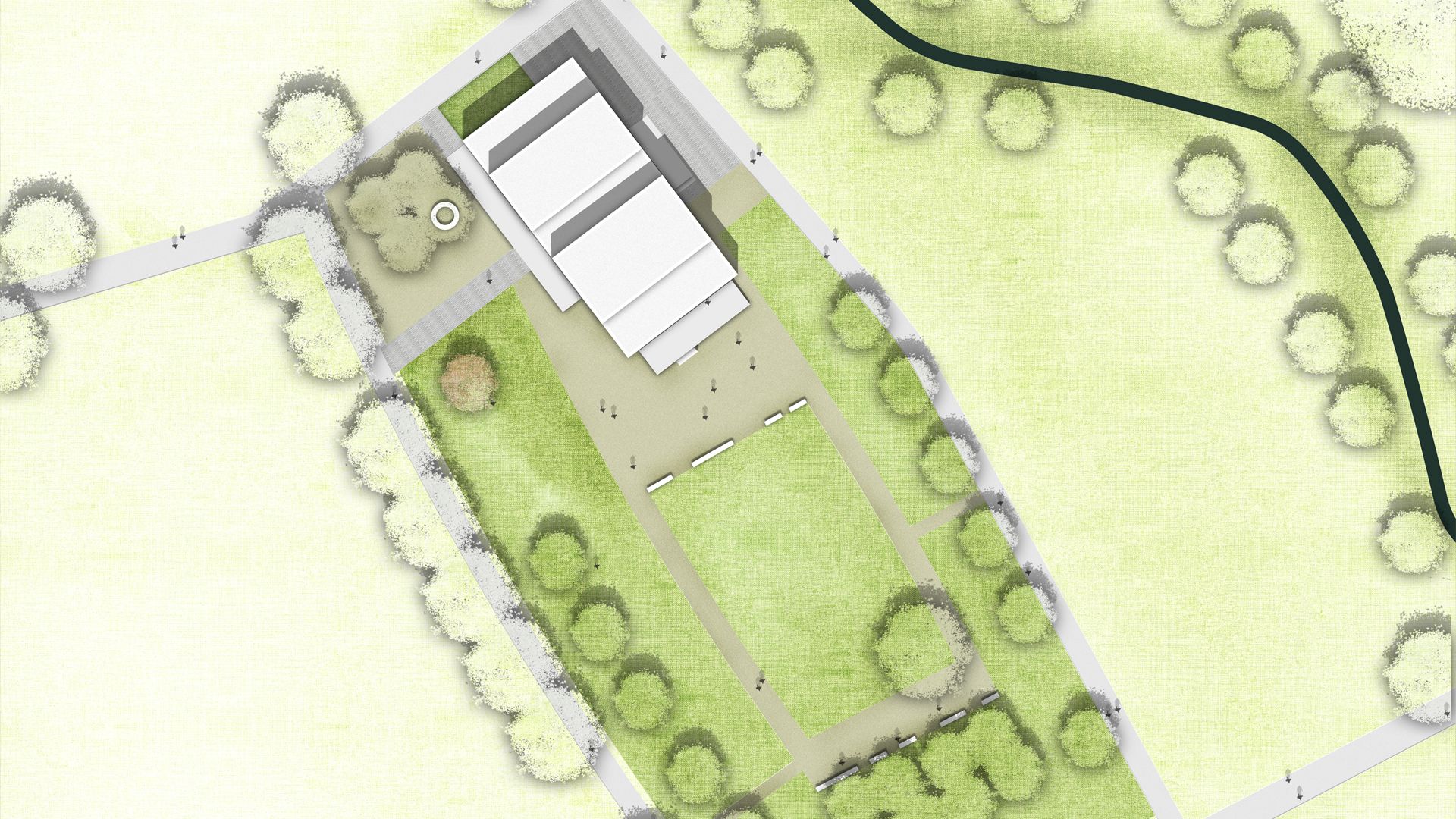 Austellungsachse GrennFabLab und Kalisto LaGa 2020