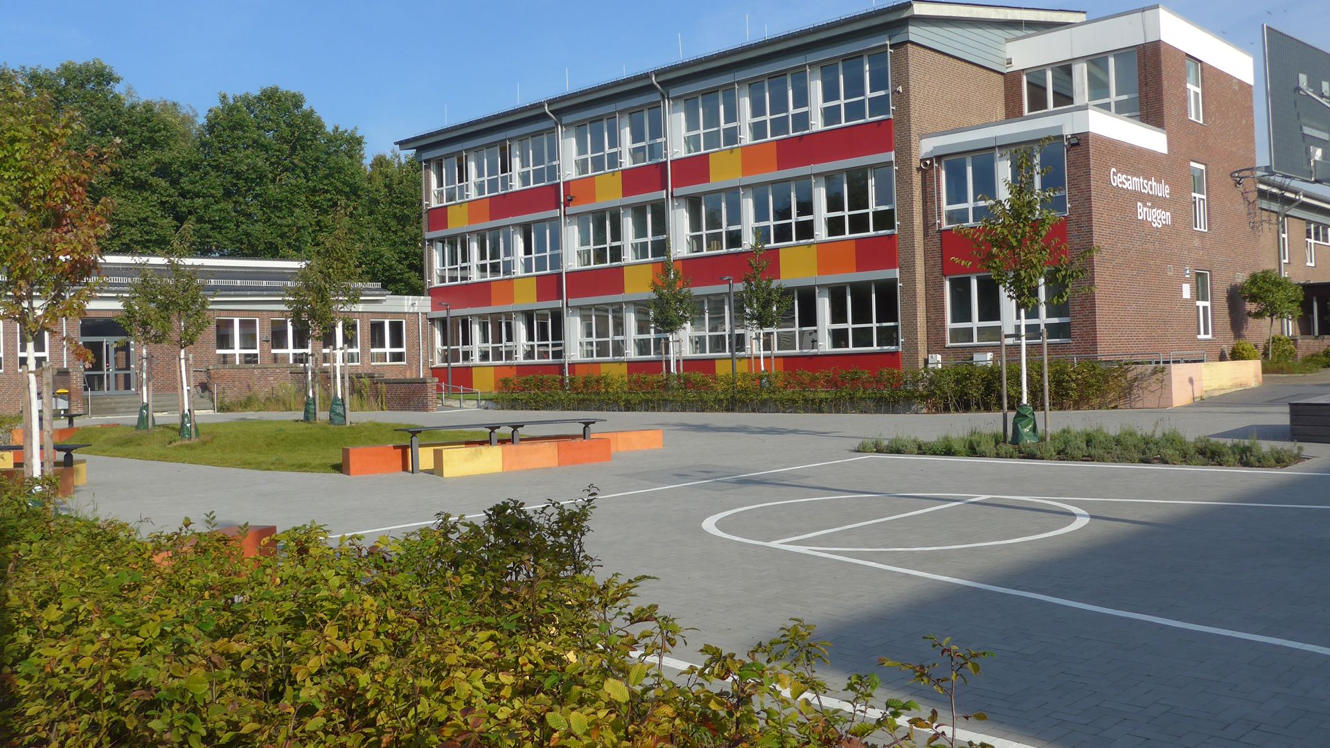 Schulhof Gesamtschule Brüggen